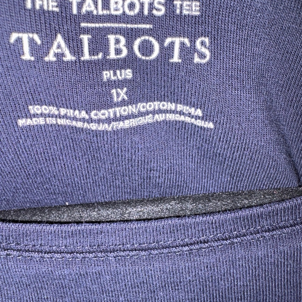 Talbots Women's Classic Navy Blouse - Picture 4 of 4